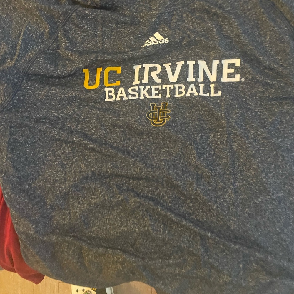 Adidas Navy UC Irvine Basketball Pullover